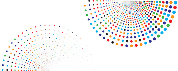 Multi color minimal dotted lines abstract background Geometric concept vector design for any design ad