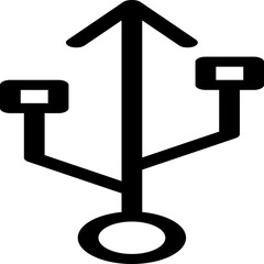 Single isolated icon with outline style icon on white background
