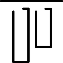 Single isolated icon with outline style icon on white background
