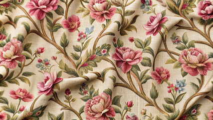 Vibrantly printed fabric with bold colors and striking patterns against a complementary backdrop