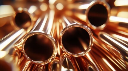 Naklejka premium The Metallic Pipe Abstract View