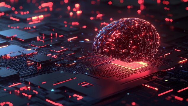 Linked to the data center is a digital brain. This is based on Stock.