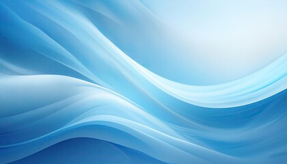 Supple light blue abstract poster banner backdrop with a blue-white pastel gradient background.