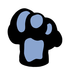 Vector drawing. Old chef hat