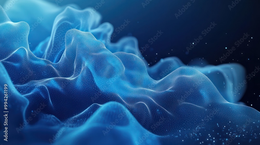 Poster modern digital abstract 3d background. copy space. based on generative ai
