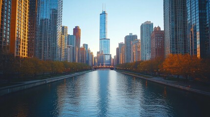 Obraz premium scenic river sightseeing cruise and skyline tour perfect for exploring the city’s beauty and enjoying memorable moments on the water