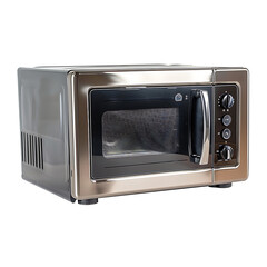 Obraz premium Contemporary Microwave Oven PNG Cutout with Transparent Background for Modern Kitchen Design or Appliance Catalogs