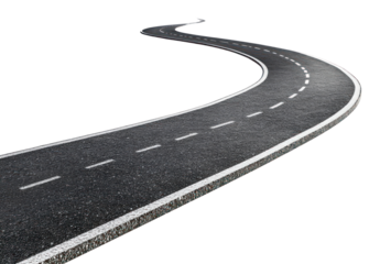 PNG Winding asphalt road background highway winding.