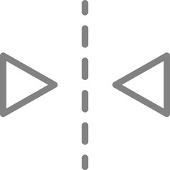 Single isolated icon with outline style icon on white background