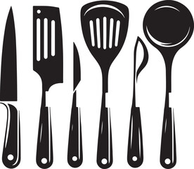 Silhouette kitchen tools 