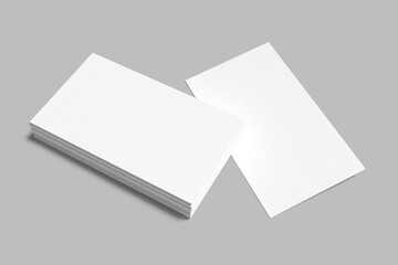 vertical business card blank mockup