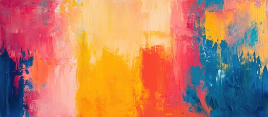 Abstract oil painting featuring a colorful backdrop in an impressionistic style A modern surrealist artwork ideal for wall decor and showcasing unique hand drawn textures