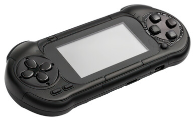 PNG Black portable game device electronics touchscreen controller.