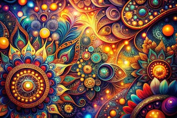 Naklejka premium abstract background with circles