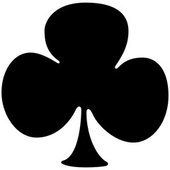 Clubs, club card symbol, playing card, png, art, design, illustration.