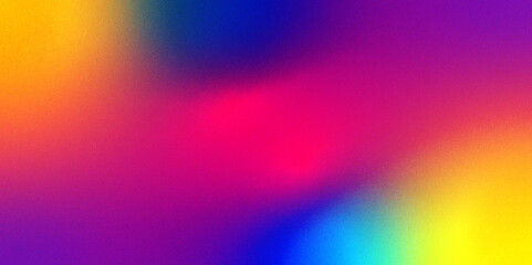 Abstract colorful bright spots gradient background .Vector backdrop for your design .Holographic background rainbow colors gradient shades .multicolor,Rough, grain, noise,grungy.Template.