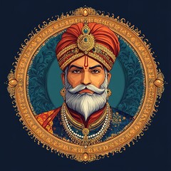 Obraz premium illustration of Maharaja Agrasen Jayanti