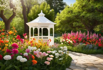 vibrant flora showcasing product features unobstructed visual appeal lively setting, botanical, flowers, plants, foliage, greenery, leaves, petals
