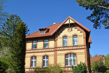 Villa Libek (1906) on a sunny day. Kaliningrad