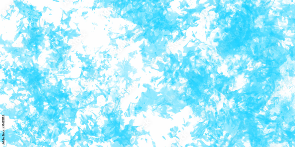 Canvas Prints blue tie dye pattern abstract background. blue dust particle splash on white background. abstract ba