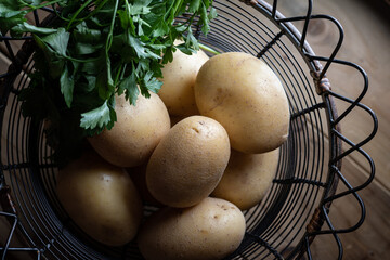 potatoes in a bowl