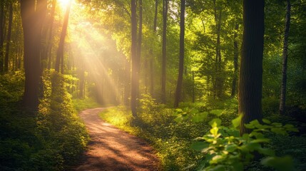 Obraz premium The Serene Forest Path