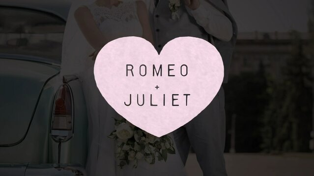 Loving Husband and Wife Heart Wedding Title Intro