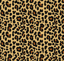 leopard skin design vector seamless animal print, leopard skin texture