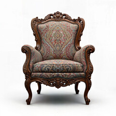 antique armchair isolated on white