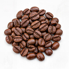 coffee beans on a white background