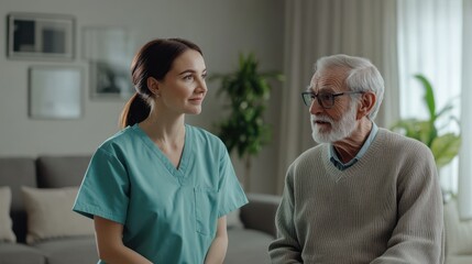 Fototapeta premium The Caregiver with Senior Patient