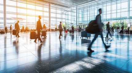 The Busy Airport Terminal
