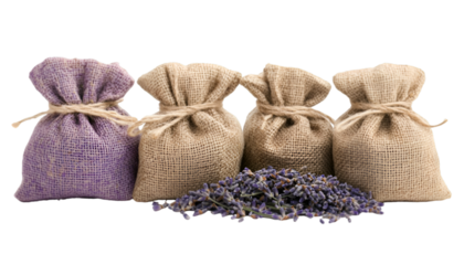 a group of bags of lavender. 