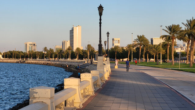 Al Jawharah Corniche Walk in Dammam in Saudi Arabia