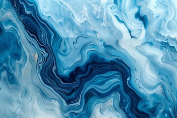 Obraz premium Mixing white and blue paints