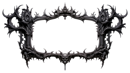 PNG Gothic ornament frame illustration decorative decoration.