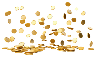 PNG Gold coins backgrounds money white background.
