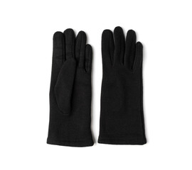 Winter Gloves Isolated, Touchscreen Wool Glove, Touch Screen Knitted Mittens, Warm Red Gloves