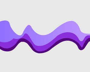 Purple flowing wave background design. Wallpaper design