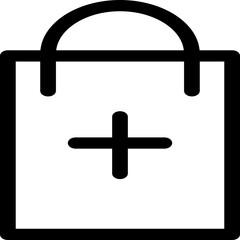 Obraz premium Single isolated icon with outline style icon on white background 