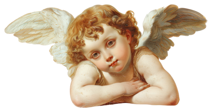 PNG  Cherub illustration classical cherub.