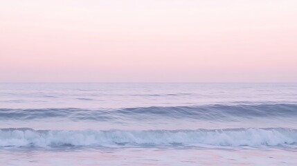 Soft Pink Horizon: A Gentle Blend of Colors Unfolding Across the Sky