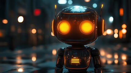 3d illustration of a chatbot representing ai technology that engages users through natural language processing highlighting the future of communication and assistance