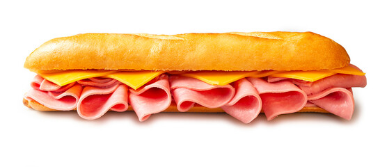 Bocadillo de mortadela con queso