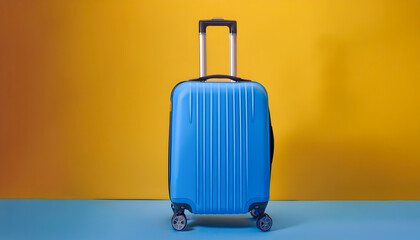 Obraz premium Rolling Luggage with Handle Extended