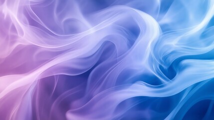 Obraz premium A dreamy background of swirling blue and purple smoke creates a serene, captivating atmosphere.