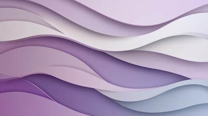 Fototapeta premium Soft purple waves create a calming abstract background in a smooth, modern design