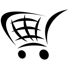 Shopping cart, png, art, design, illustration.