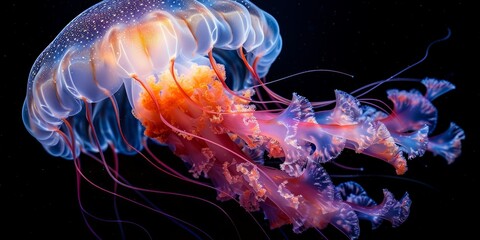 Fototapeta premium A Jellyfish's Graceful Dance