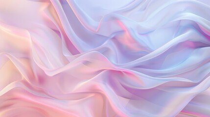 Obraz premium Soft, ethereal folds of pastel-colored fabric create a dreamy and serene abstract scene.